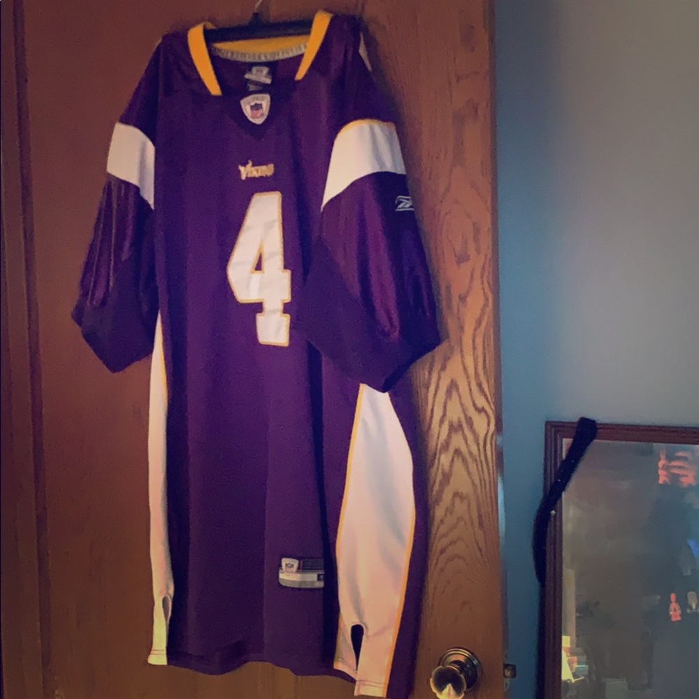 Authentic NFL Bret Favre Vikings Jersey sz 54